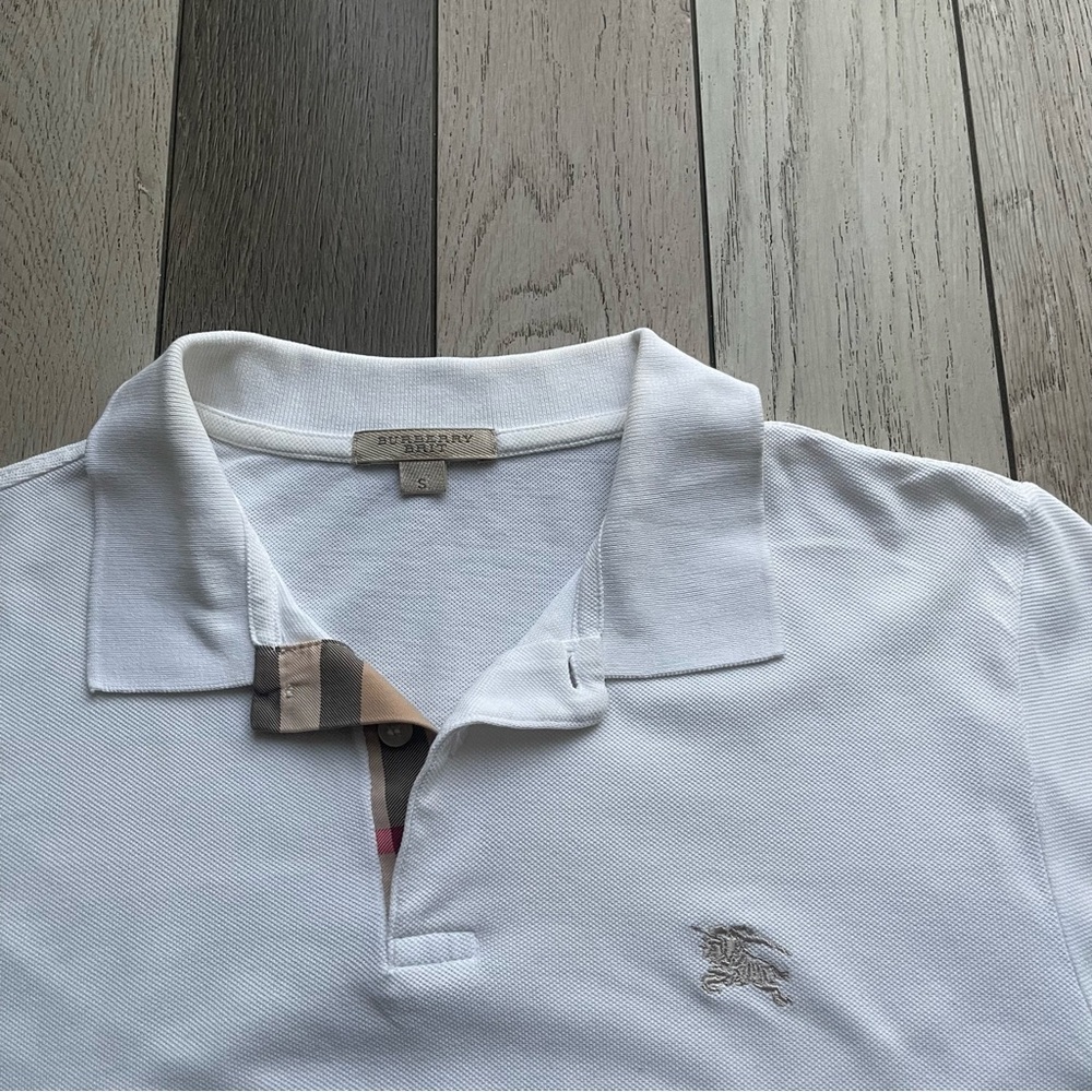 Burberry White Polo Shirt - Picture 2 of 3